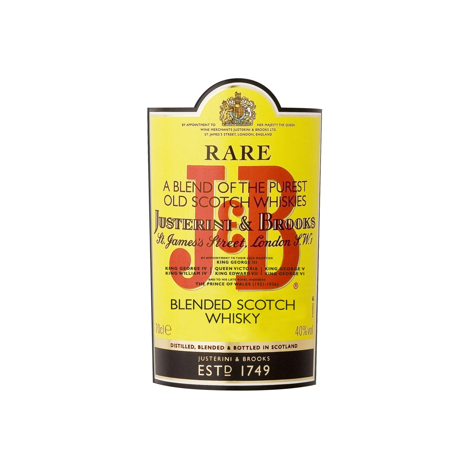 70cl Whisky 40 V J B Rare