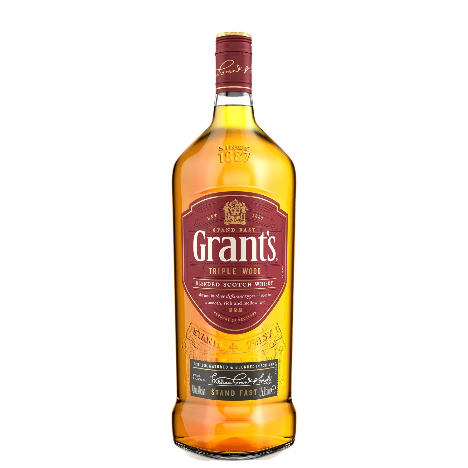 Scotch Whisky, 40°, bouteille de 1,5l, TRIPLE WOOD GRANT'S
