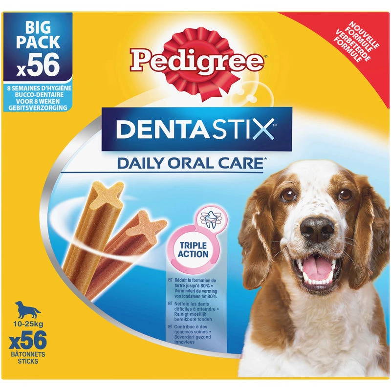 Bastoncini Dentastix per cani di taglia media x56 - PEDIGREE