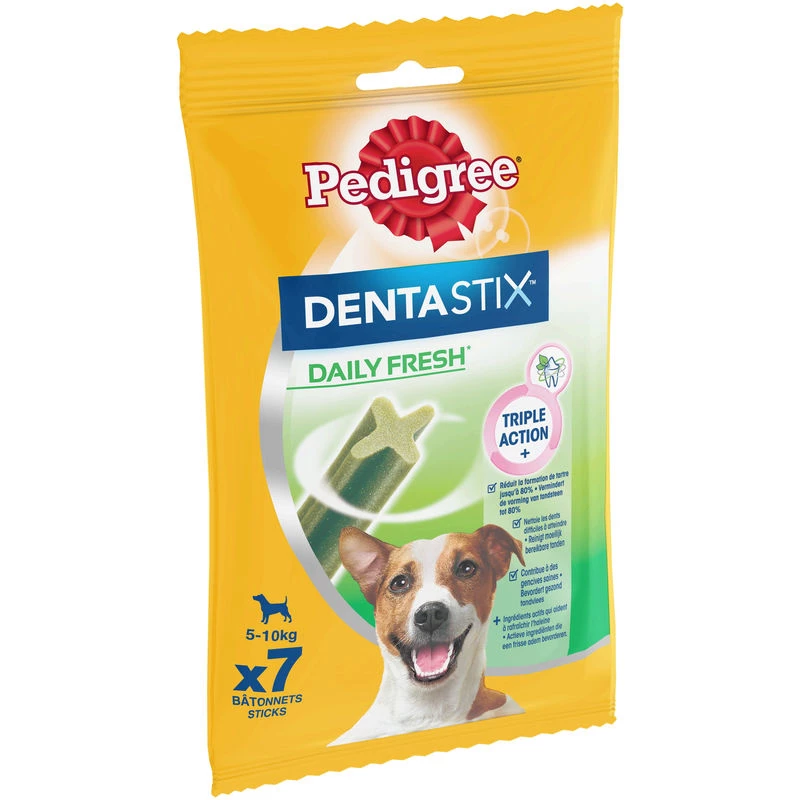 Dentastix 小型犬新鲜棒 x7 棒 110 克 - PEDIGREE