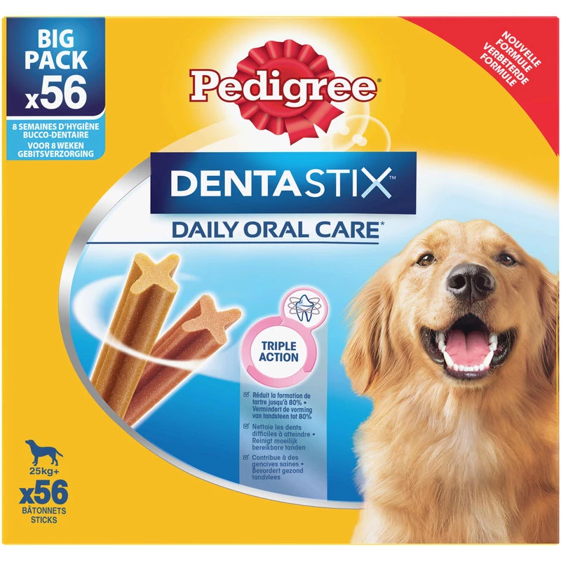 Dentastix sticks voor grote honden x56 sticks - PEDIGREE