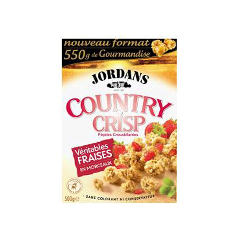 Country Crisp Fraise 550g