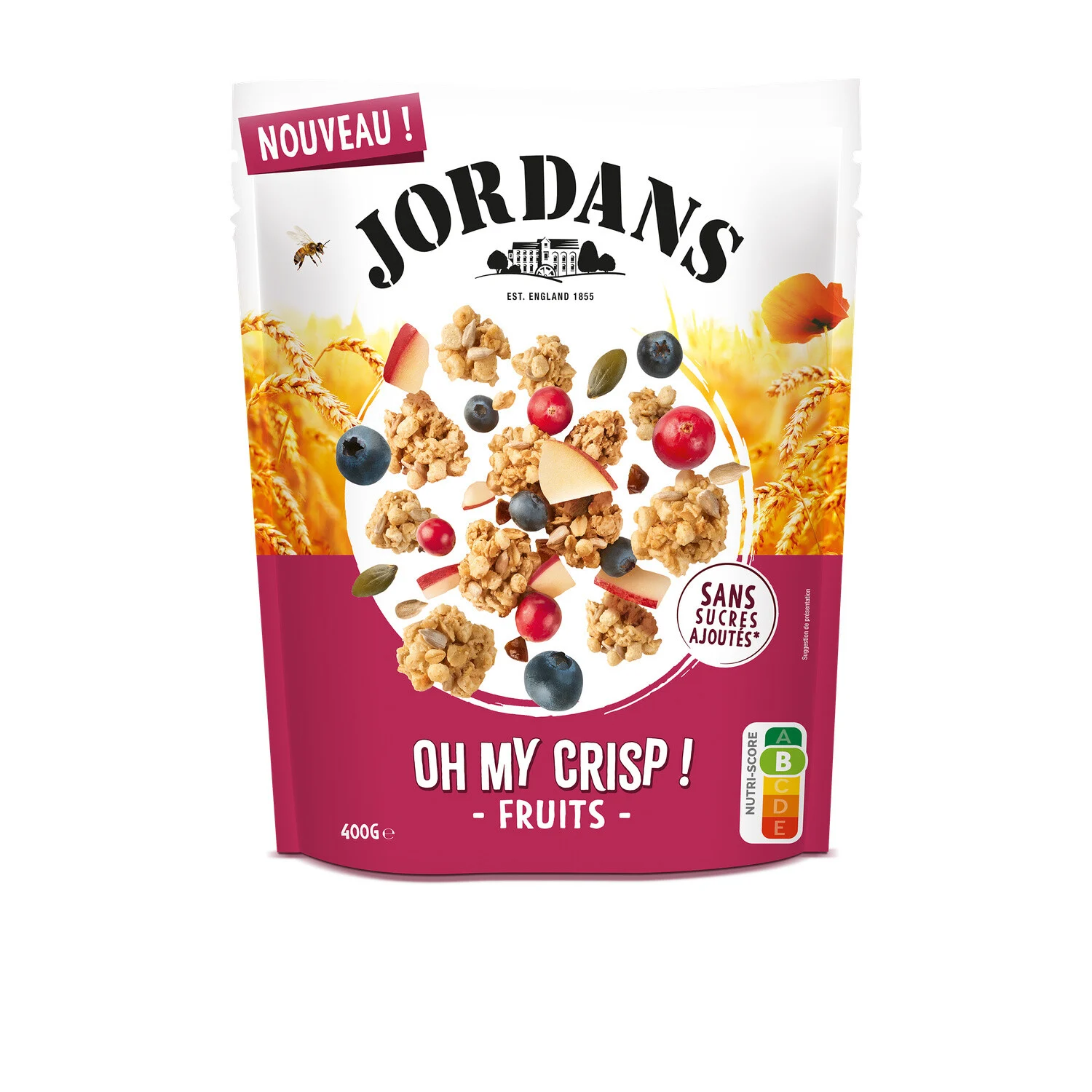 Oh My Crisp Fruits Cereals 400g - Jordans