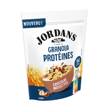 400g Granola Prot Choc Nois Jo