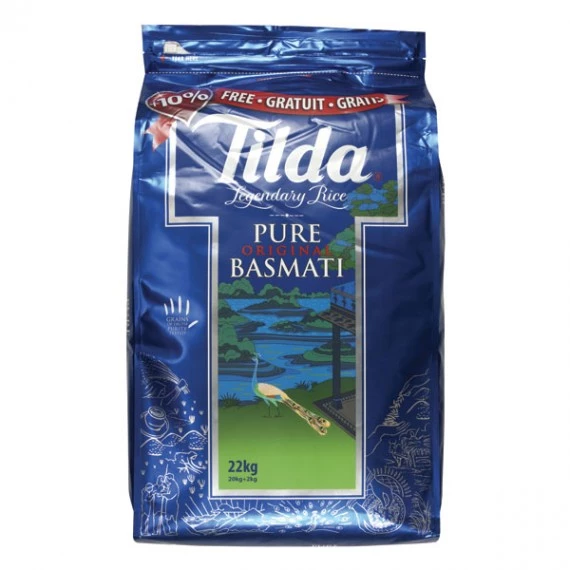 Promo riz basmati 20kg + 10% - TILDA