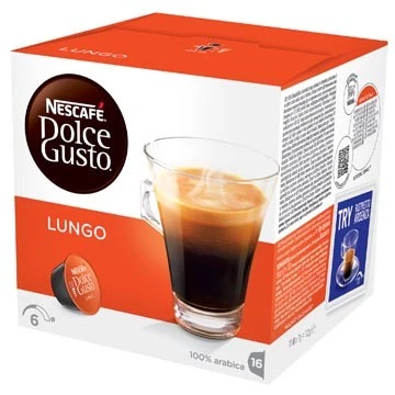 Кафе Лунго х16 капсул 112г - NESCAFÉ DOLCE GUSTO