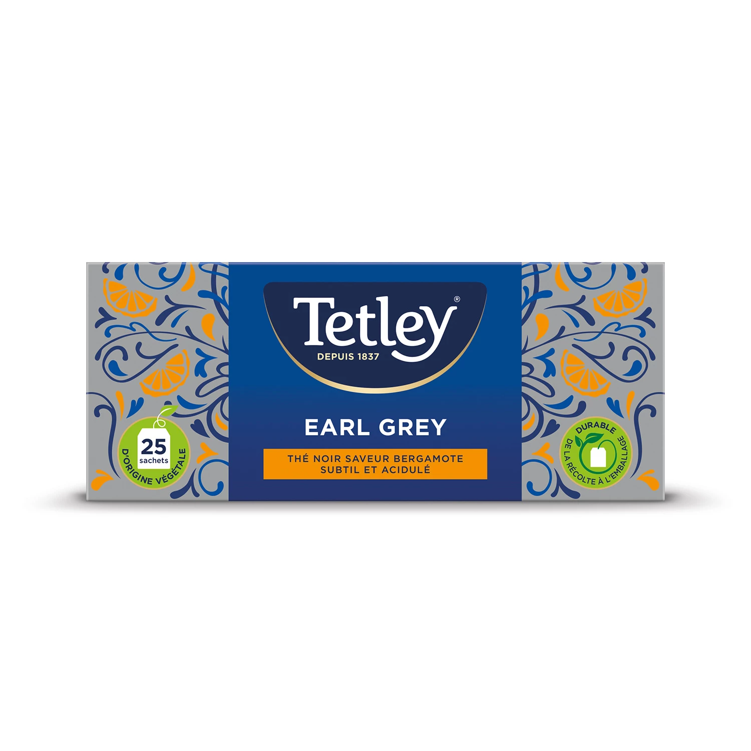 Thé Noir Earl Grey, 25s, 50g - TETLEY