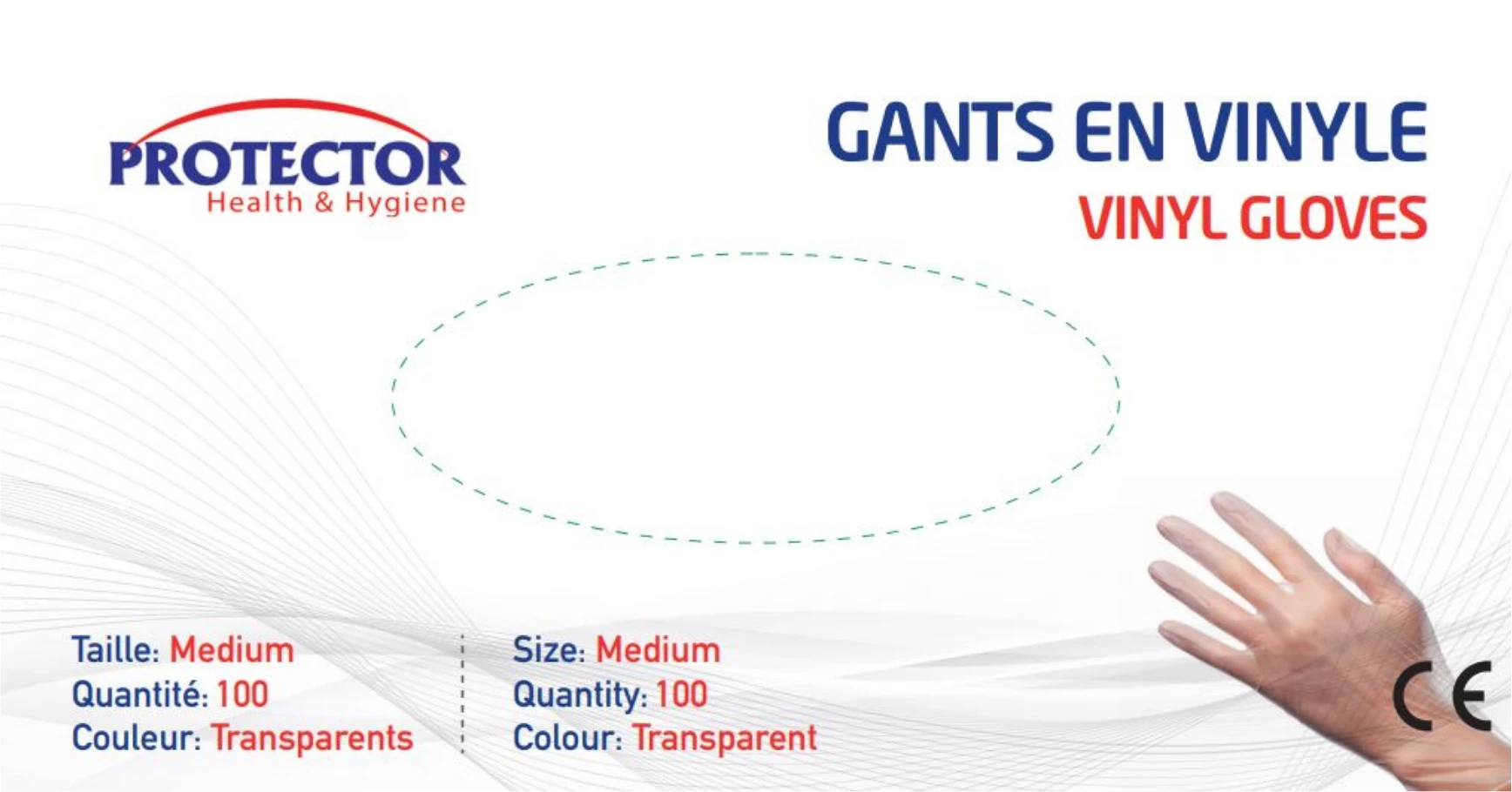 Guantes de vinilo transparente Pp