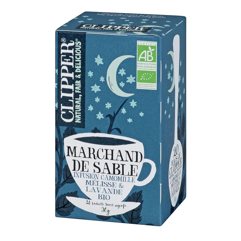 Organic chamomile and lavender infusion 30g - CLIPPER