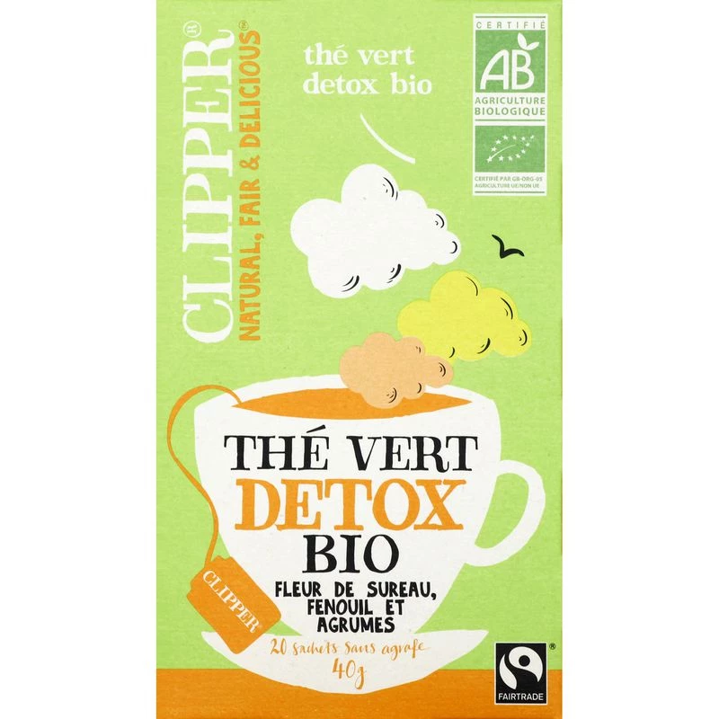 Té verde detox ecológico 40g - CLIPPER