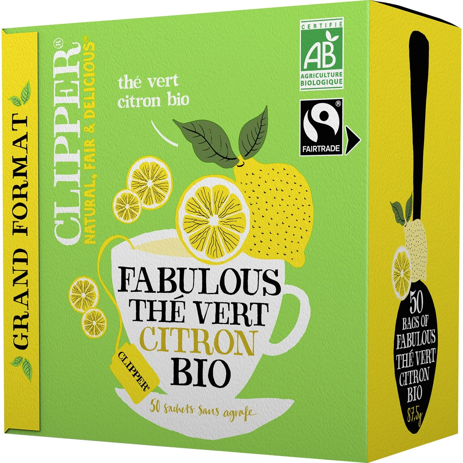87 5g The Vert Citron Bio - CLIPPER