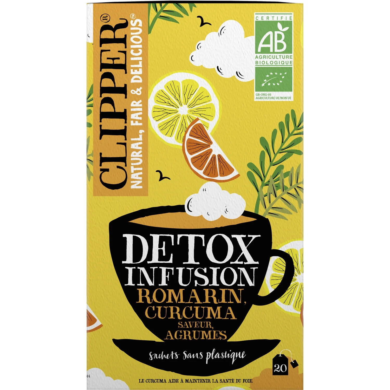 44g Infusion Detox Curcum Bio - CLIPPER