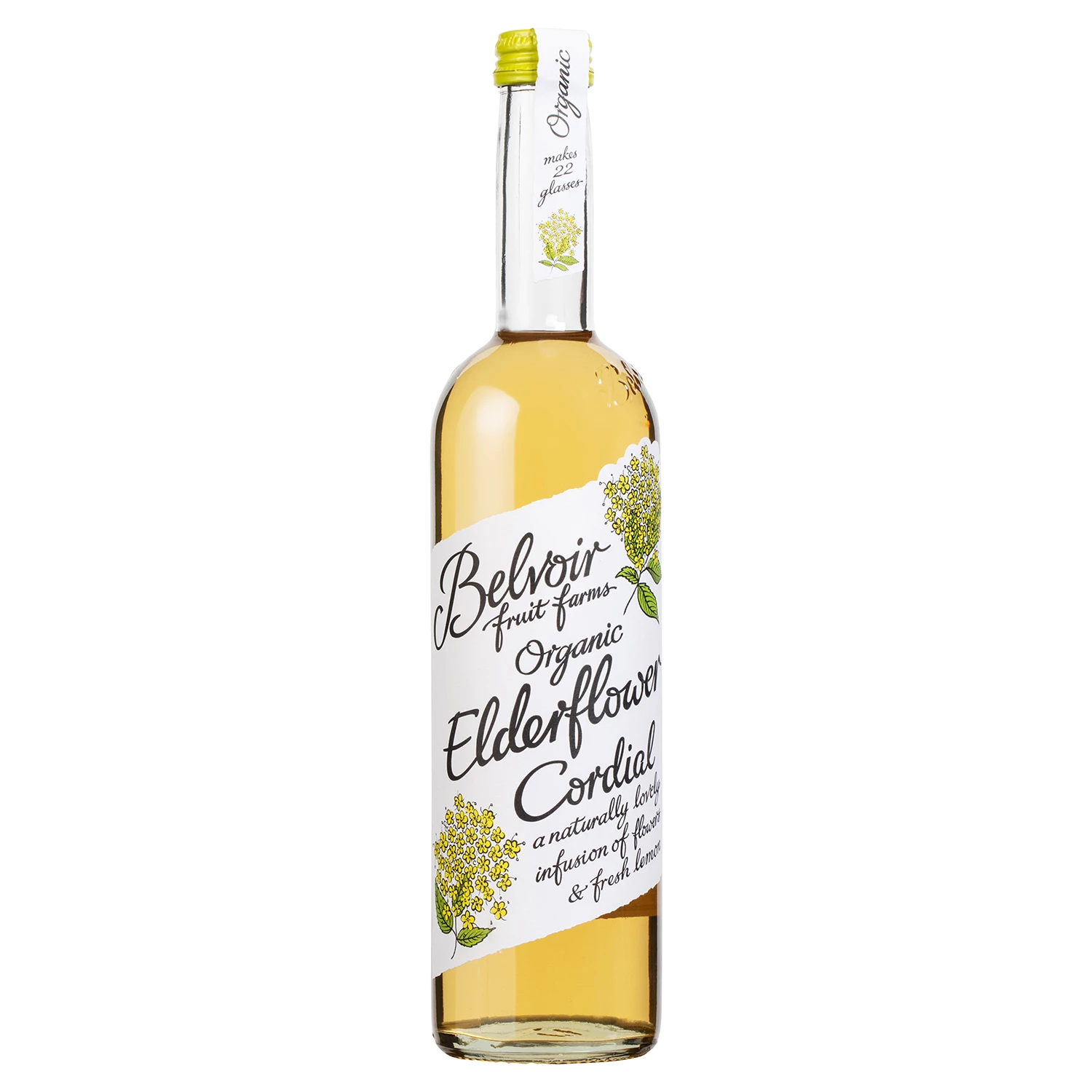 Elderflower 50cl شراب عضوي - BELVOIR FARM