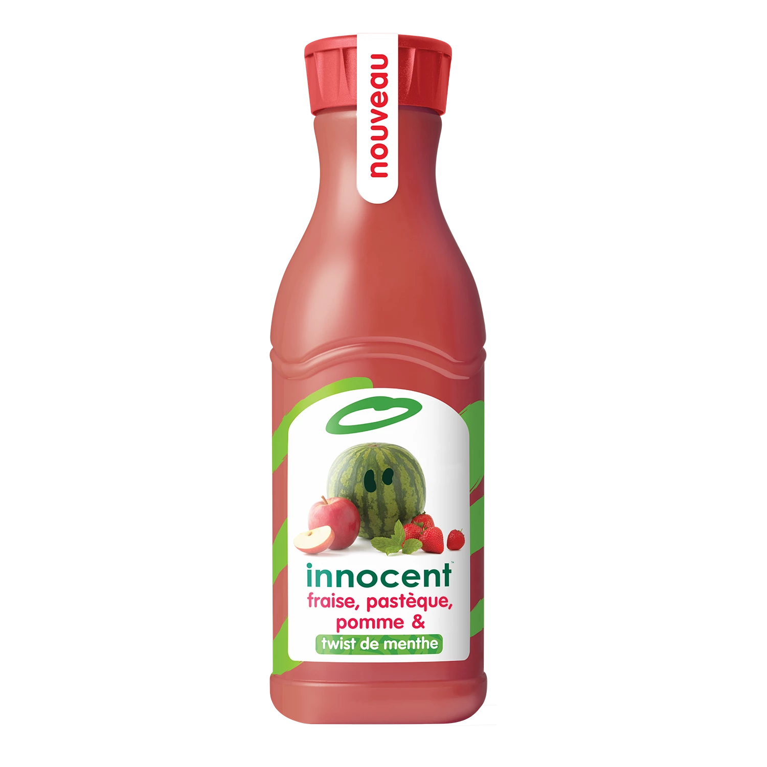 Multifruits Erdbeersaft, Wassermelone, Apfel und Minze 750 ml - INNOCENT