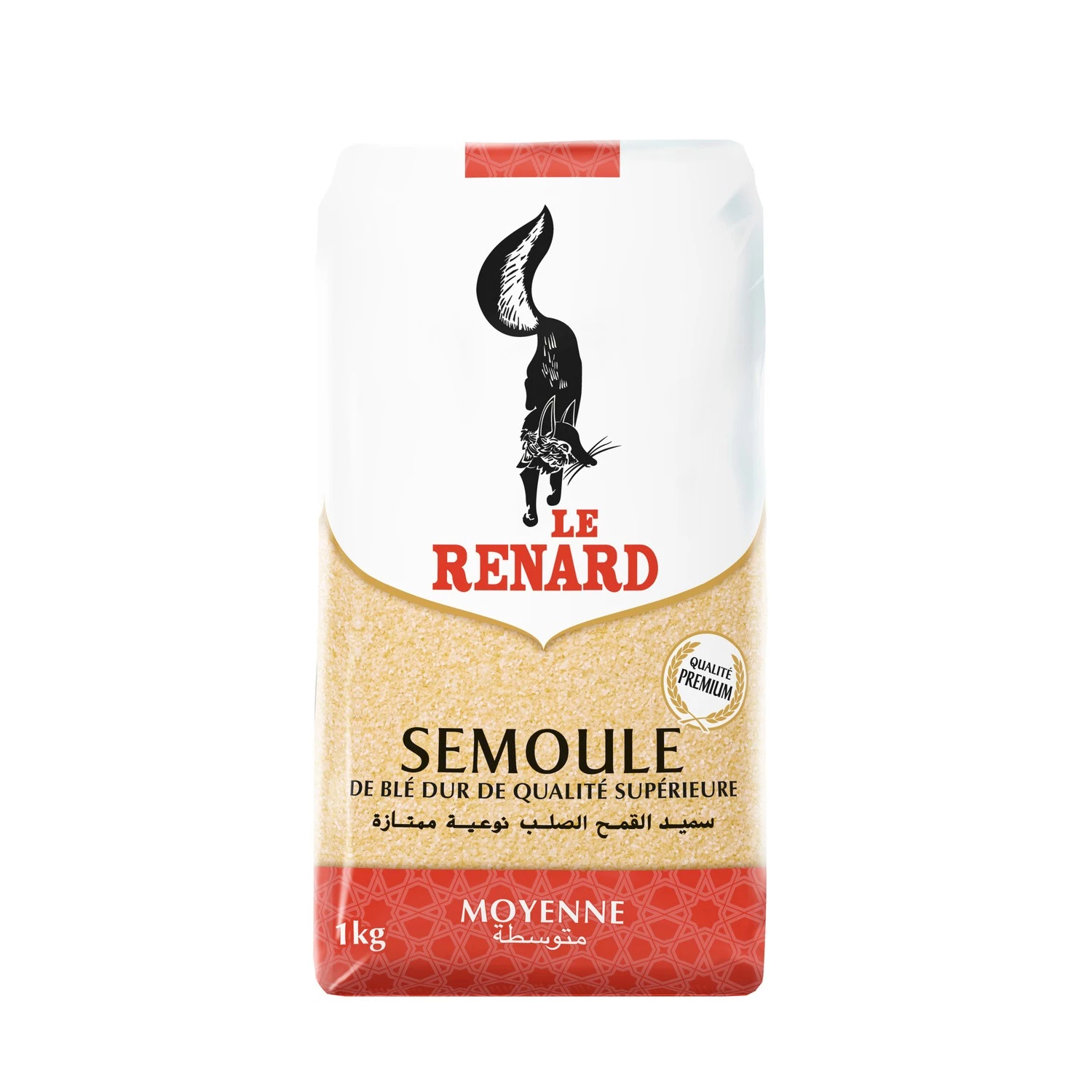 Medium Wheat Semolina 1kg - LE RENARD