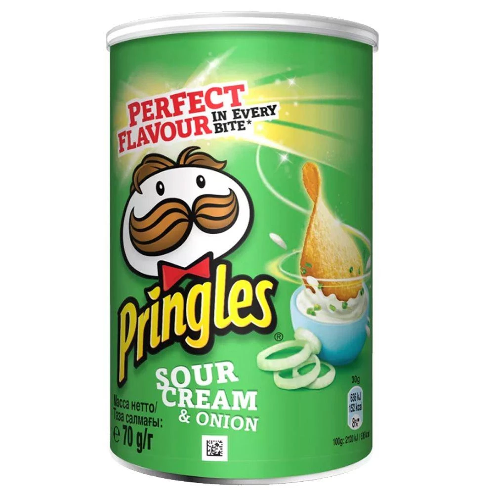 Patatas fritas nata agria y cebolla 70g - PRINGLES