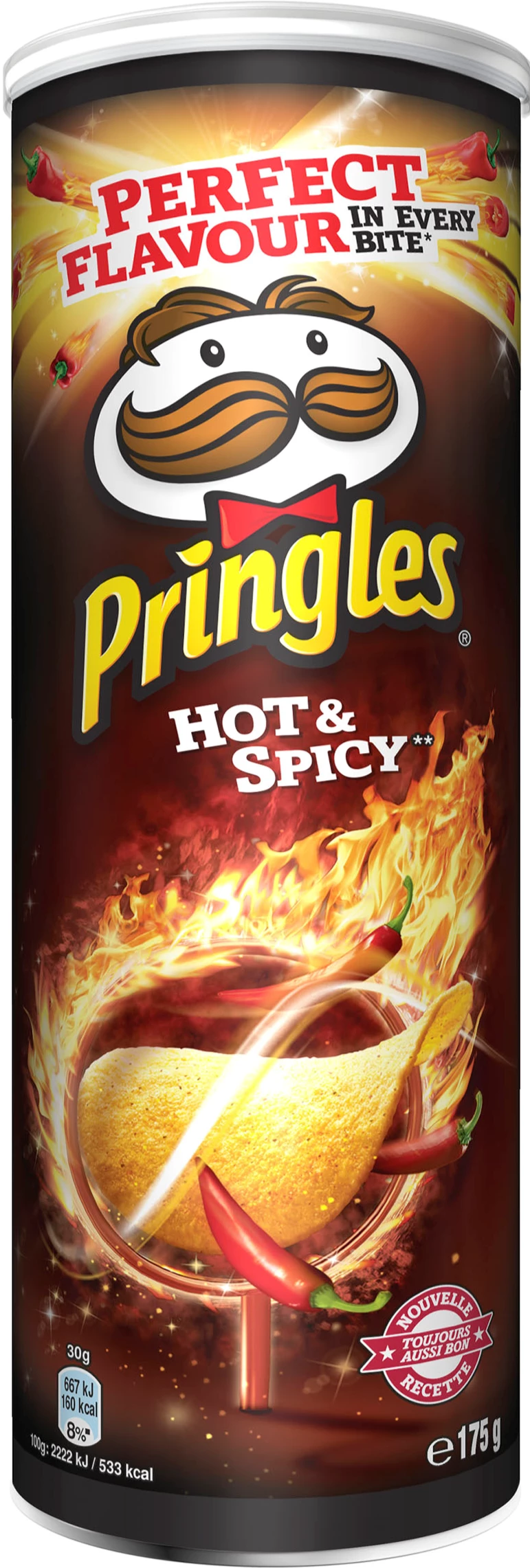 Chips Hot & Spicy, 175g - PRINGLES
