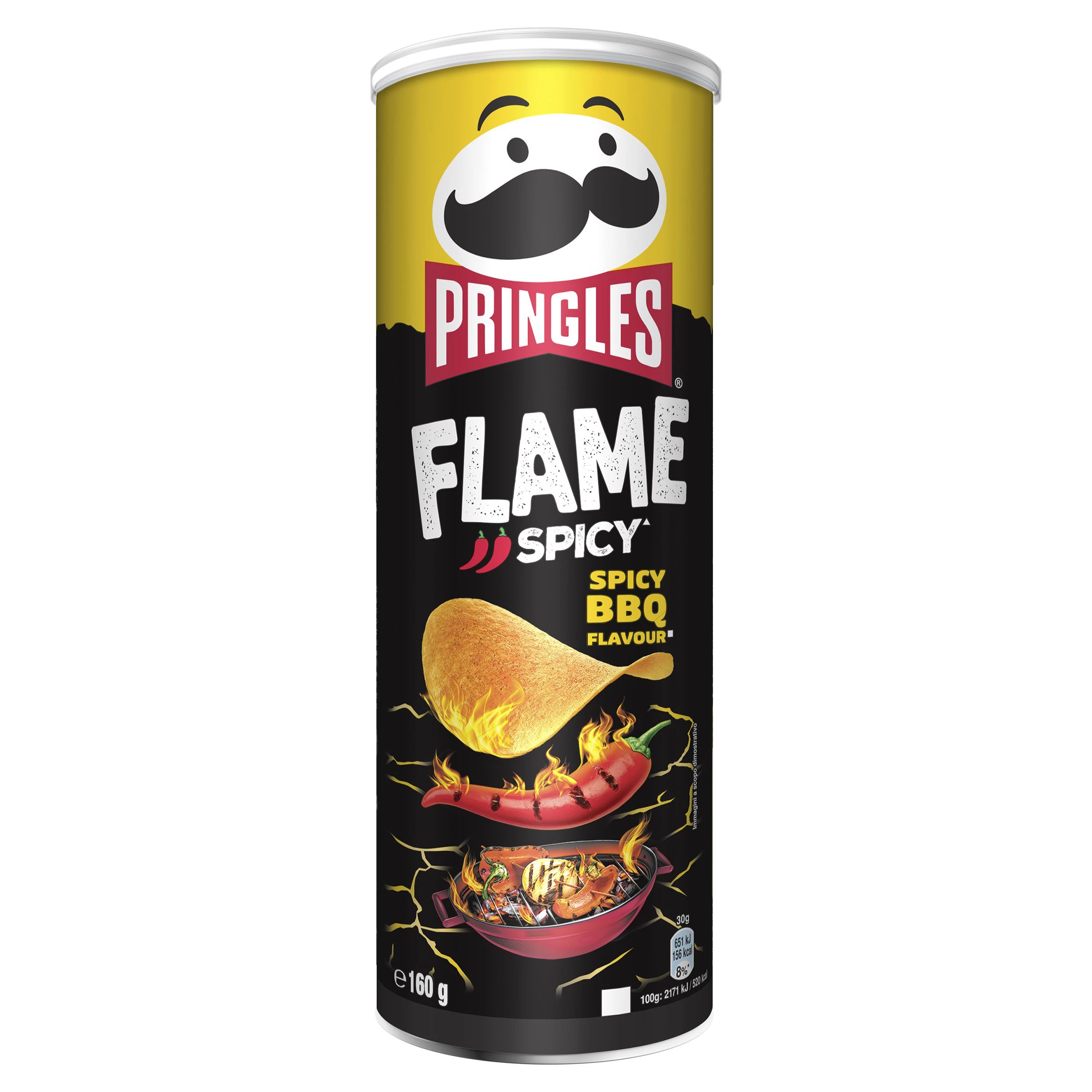 شيبس حار بالباربكيو، 160 جرام - PRINGLES