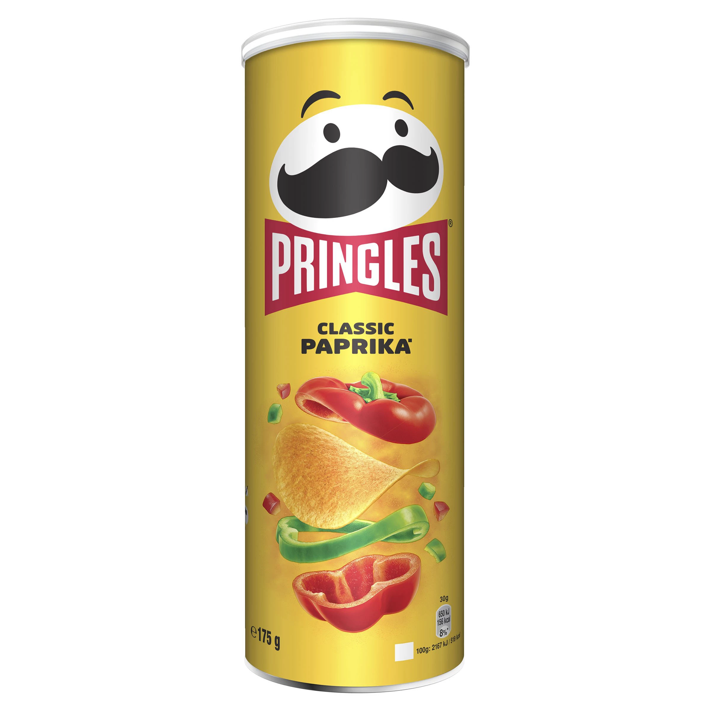Paprika chips box 175g - PRINGLES