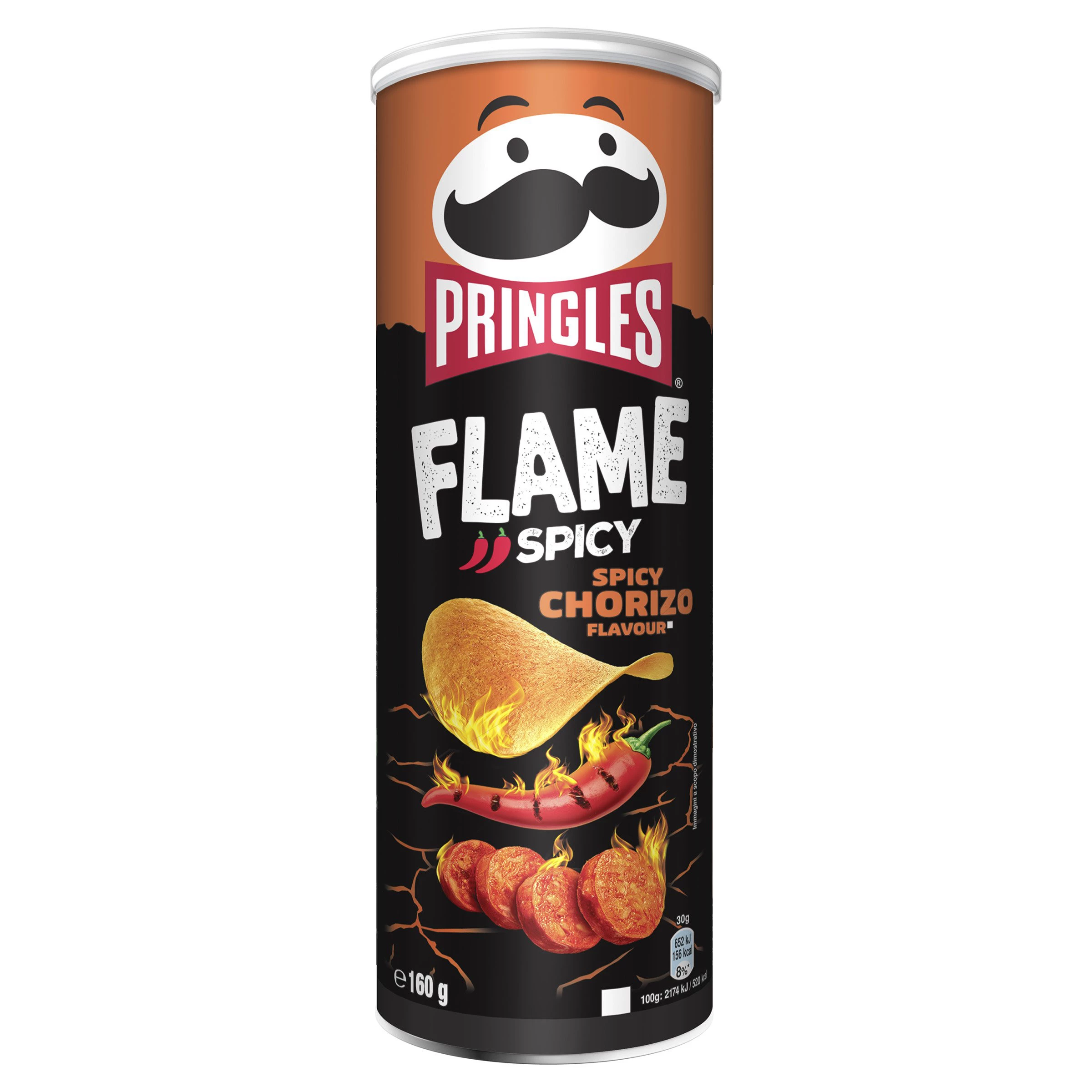 Chips Tuiles FLame ChoRizo Epicé, 160g PRINGLESの卸売業者 Dixi コーラ 缶