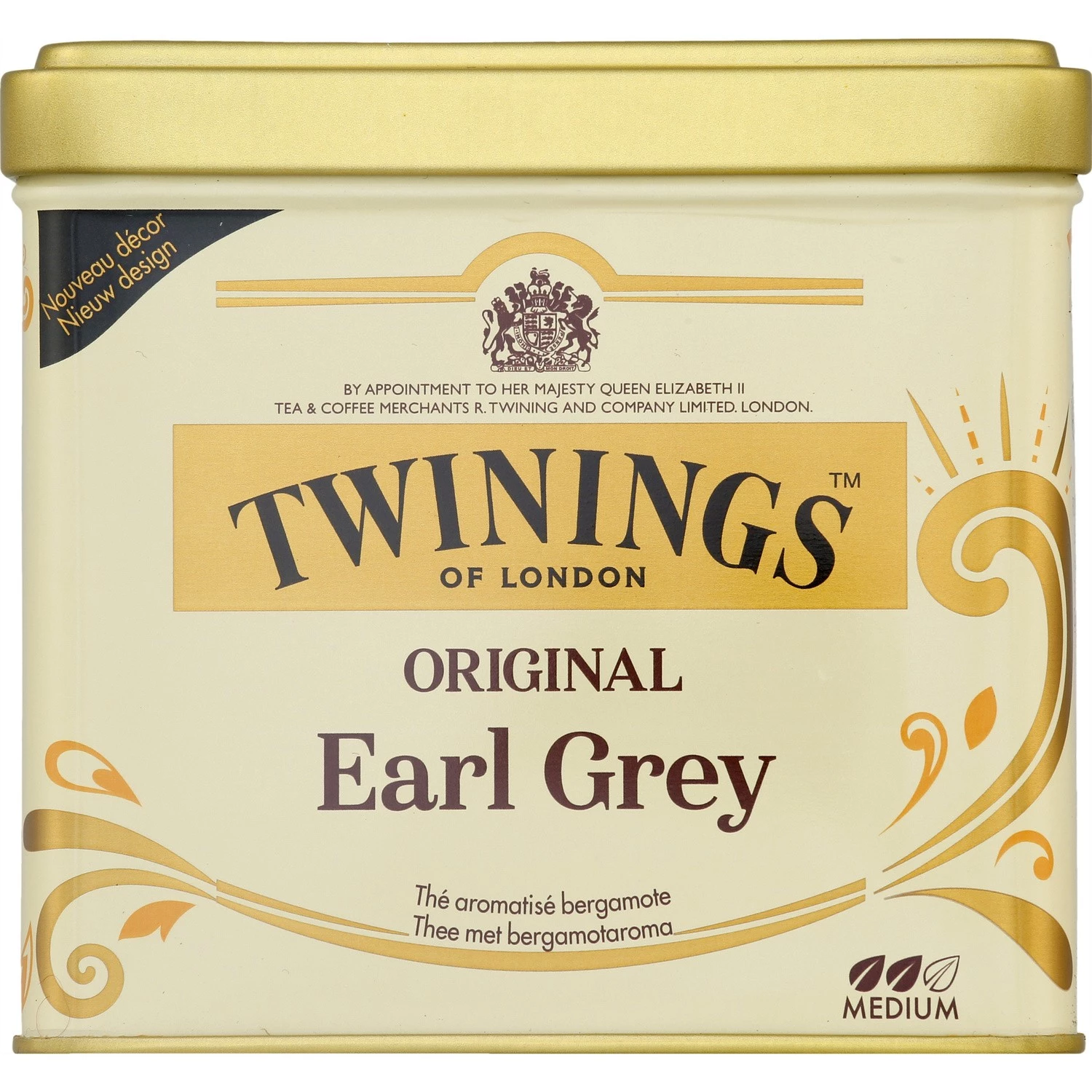 Original Earl Gray bergamot flavored tea 200g - TWININGS