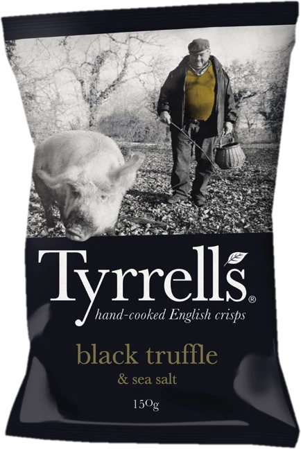 Schwarze Trüffelchips, 150g -  TYRRELLS