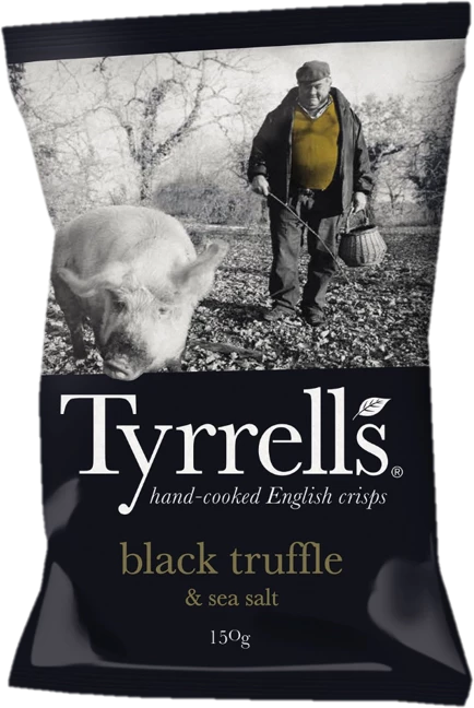 Potato chips black truffle and sea salt, 150g - TYRRELLS