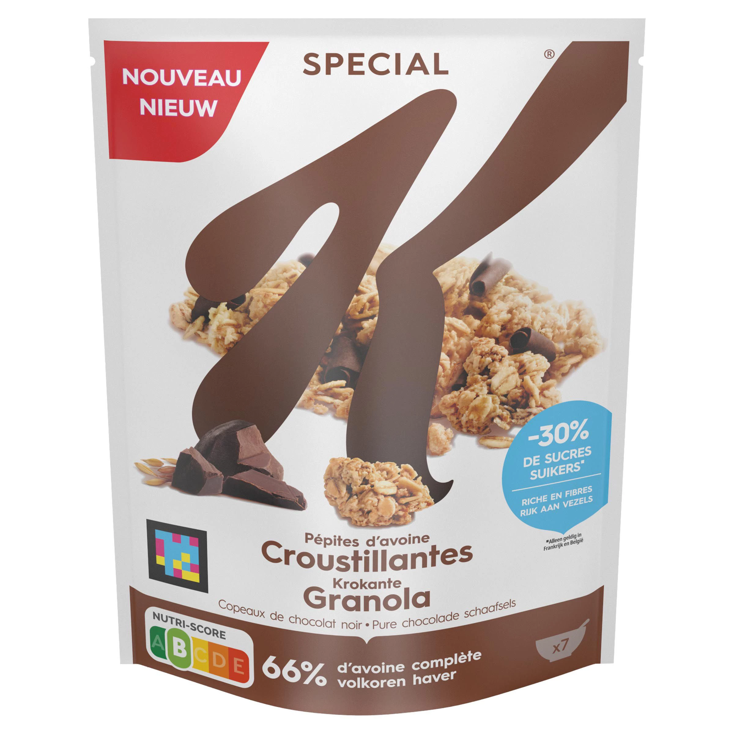 Pépites d'Avoine Croustillantes - Copeaux de Chocolat, 320g - KELLOGG'S