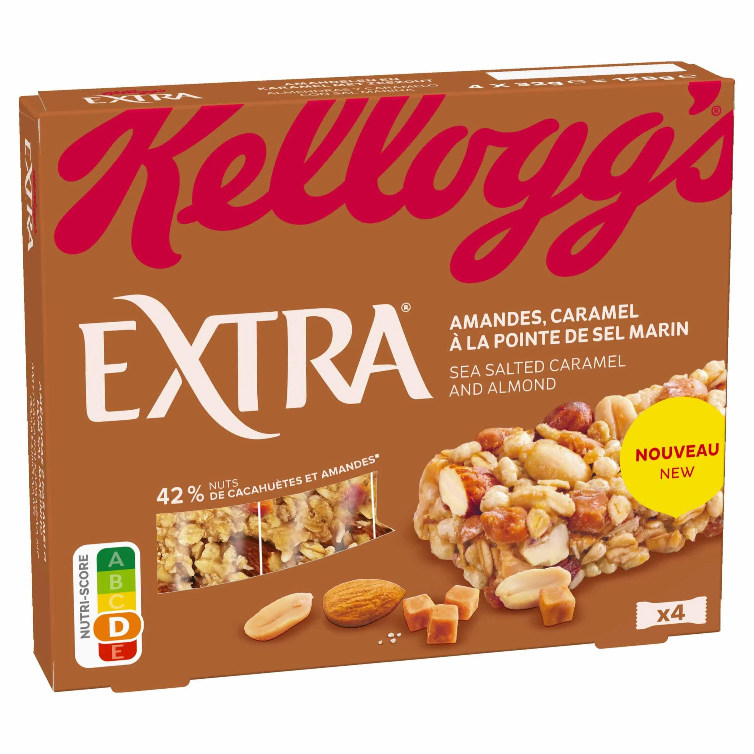 Reep Extra Ontbijtgranen 4x32g - KELLOGG'S