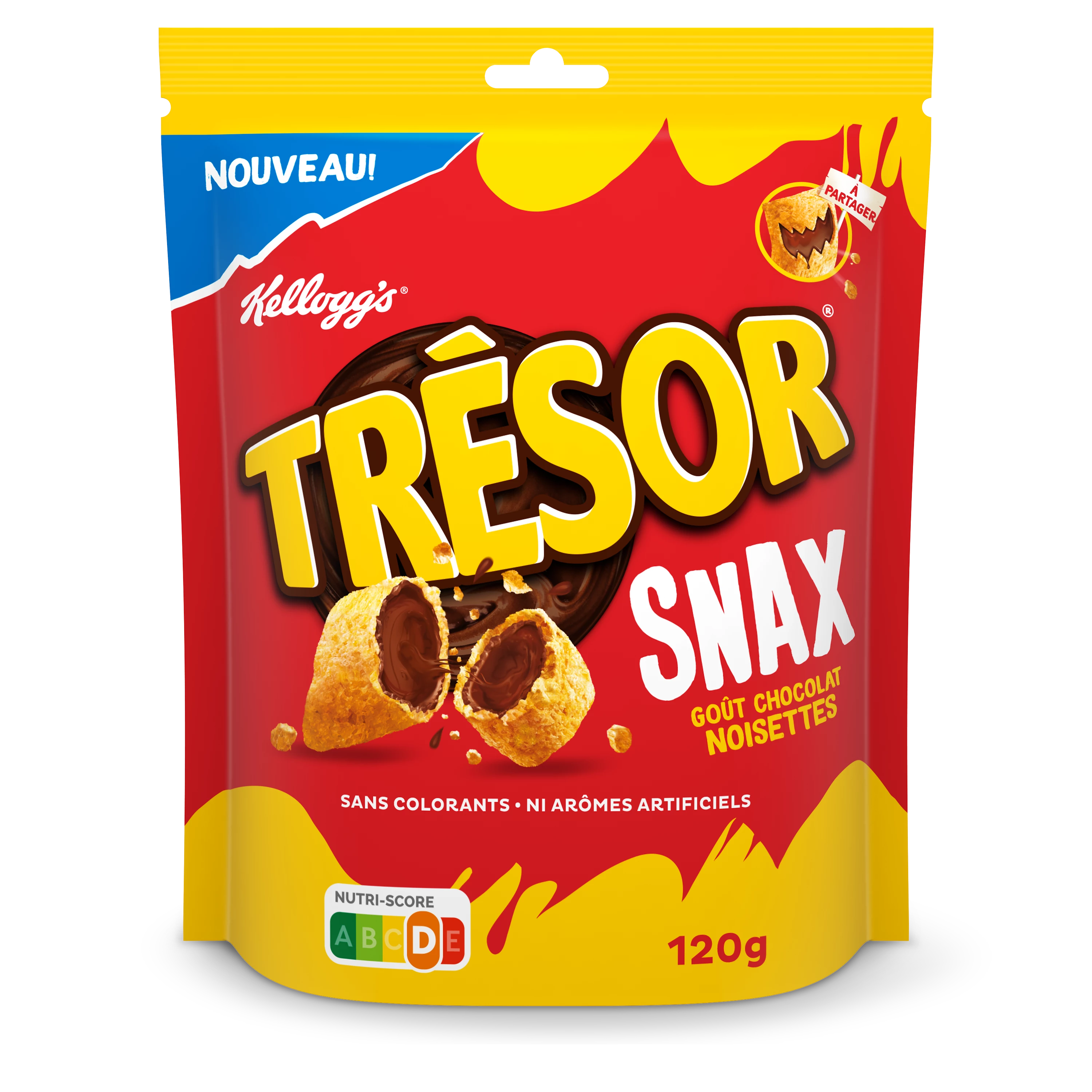 Trésor Snax Шоколад со вкусом лесного ореха 120 г - KELLOGG'S