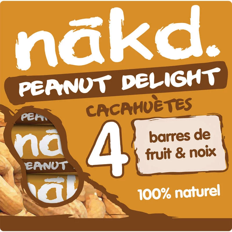 Peanut Bars | Raw Fruit and Nut Bars 4 x 35g - NAKD