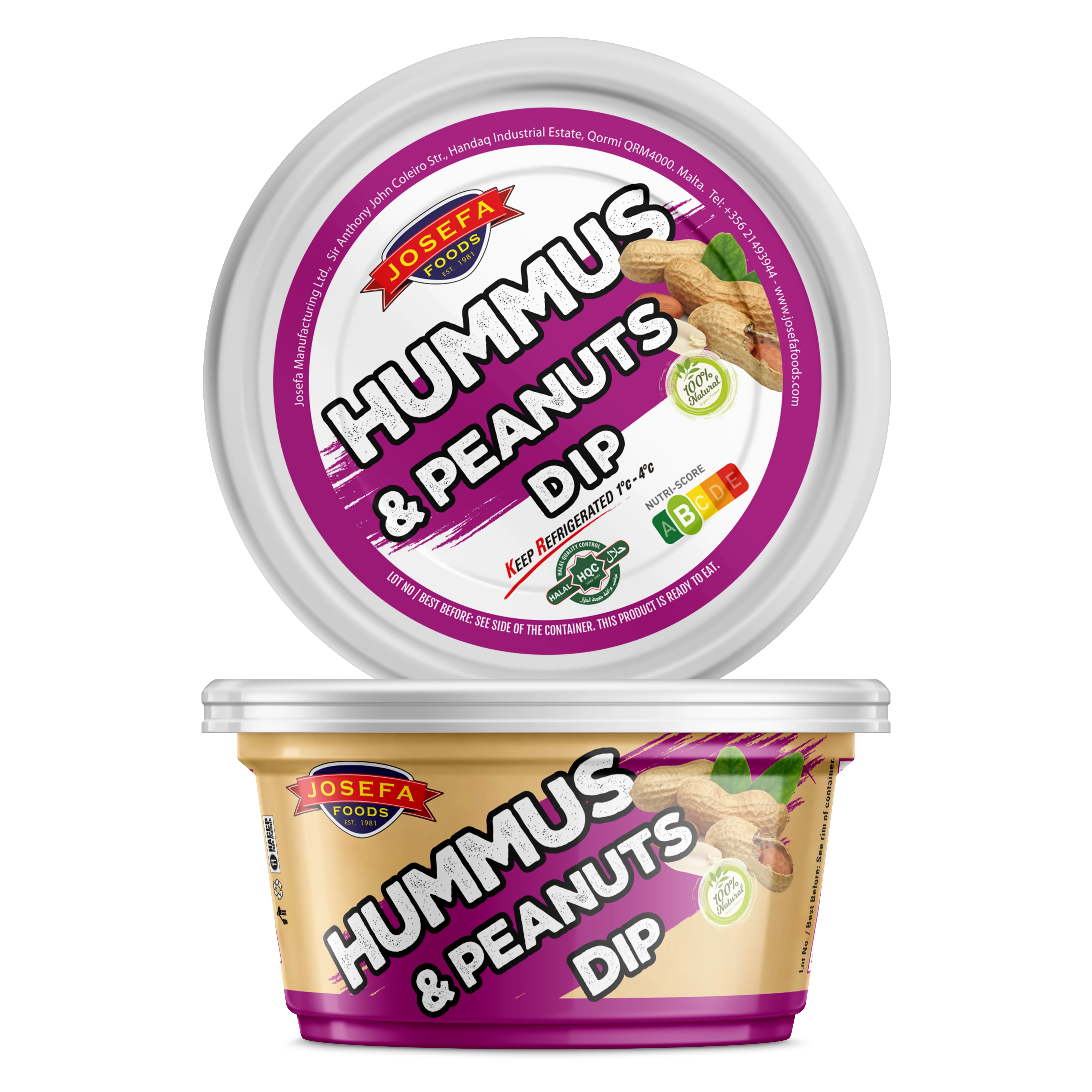 Hummus & Erdnüsse Dip 195gr - Josefa