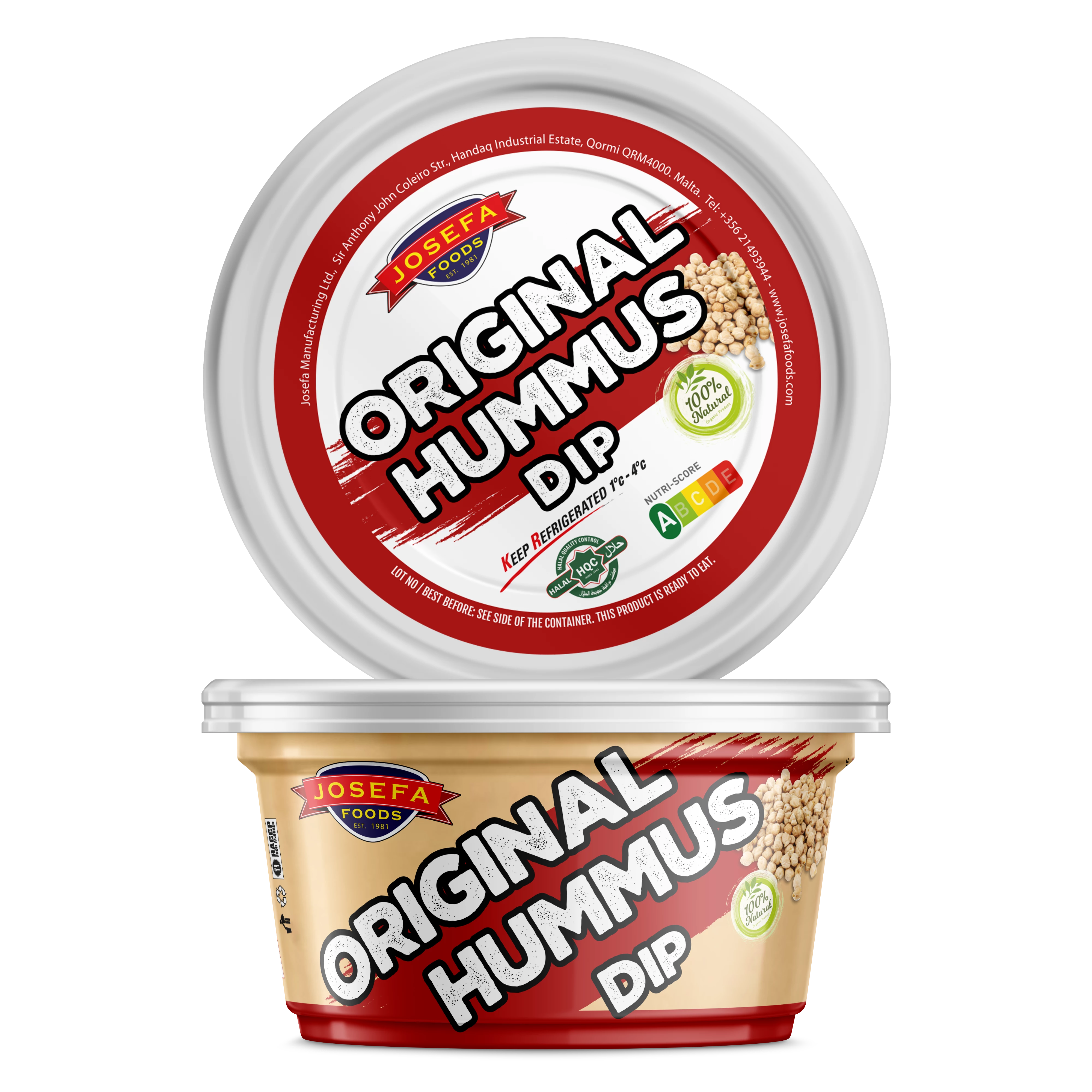 Hummus Dip, 195g - JOSEFA