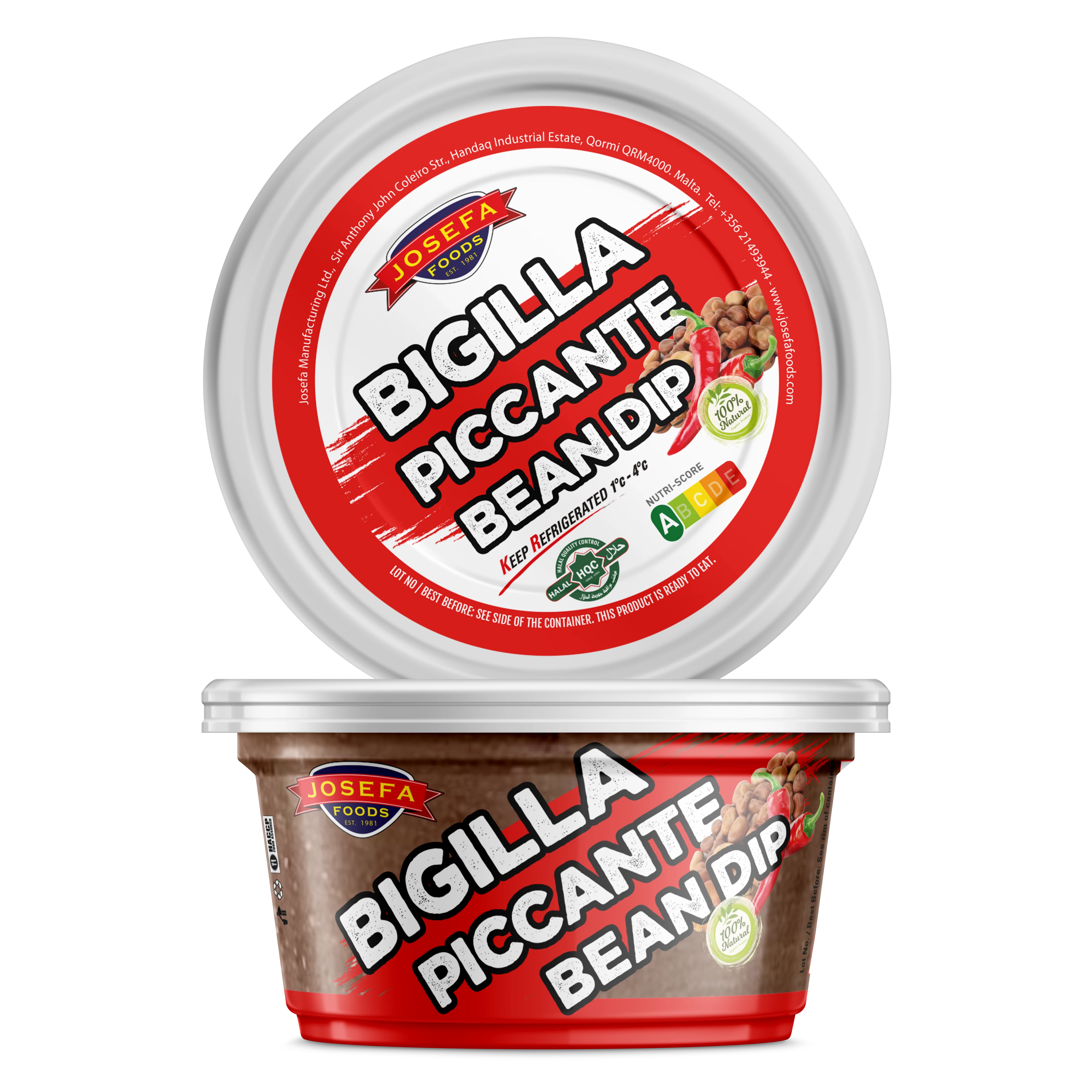 Bigilla Piccante (соус из фасоли) 200гр - Josefa