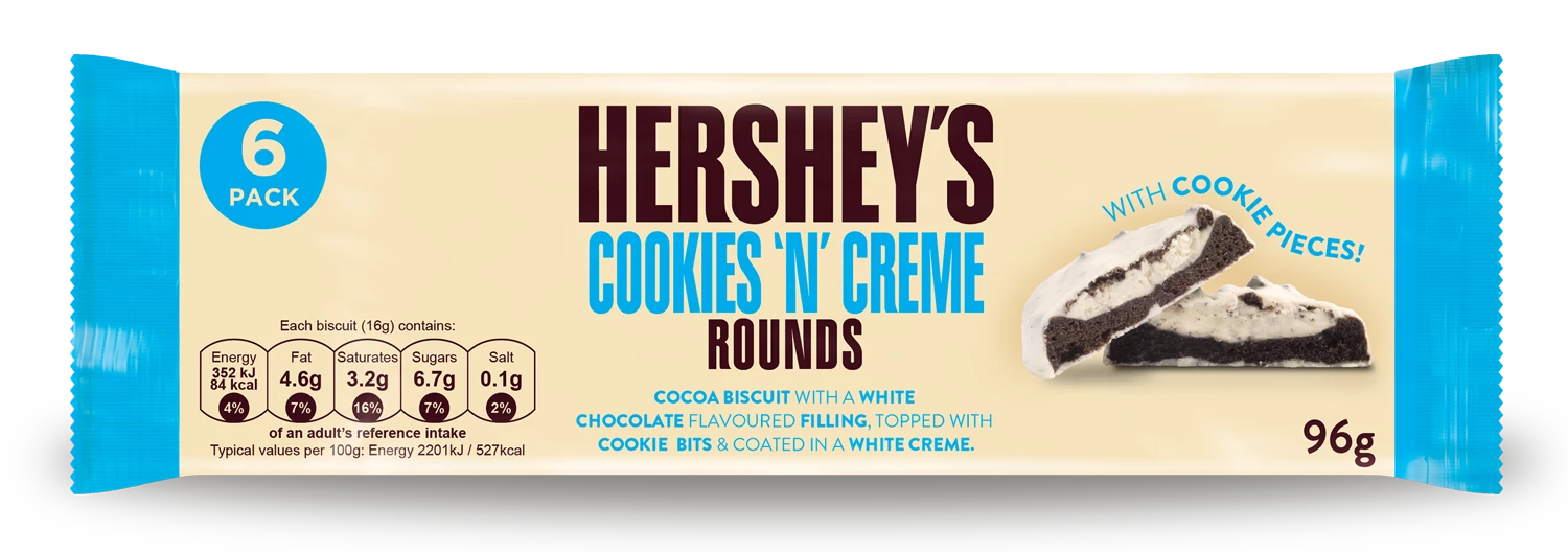 بسكويت دائري، 96 جرام × 16 - HERSHEY'S