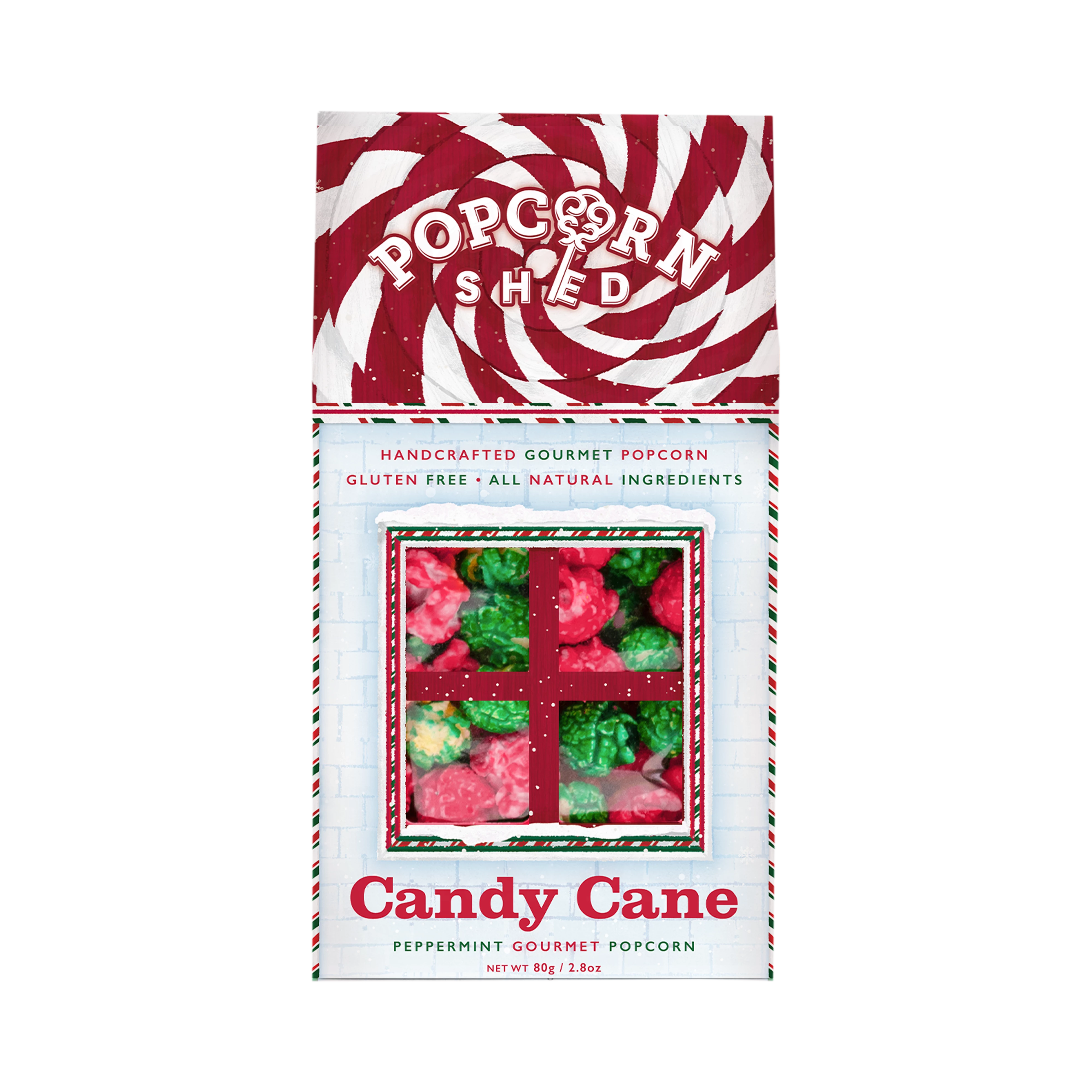 Candy Cane Popcorn Shed 80 G - Popcorn Shed