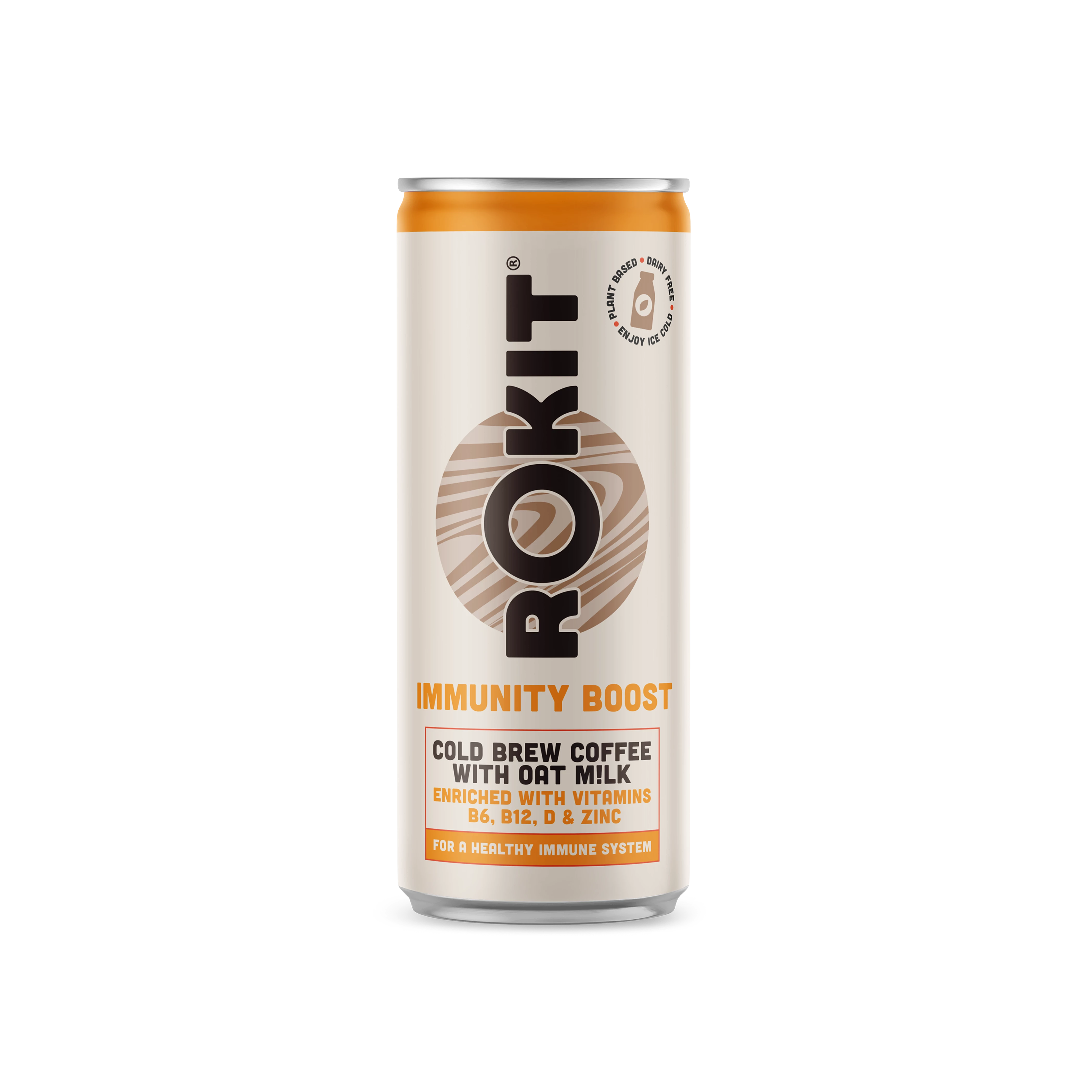 Immuniteitsboost Cold Brew Koffie & Havermelk Rtd 250ml - Rokit