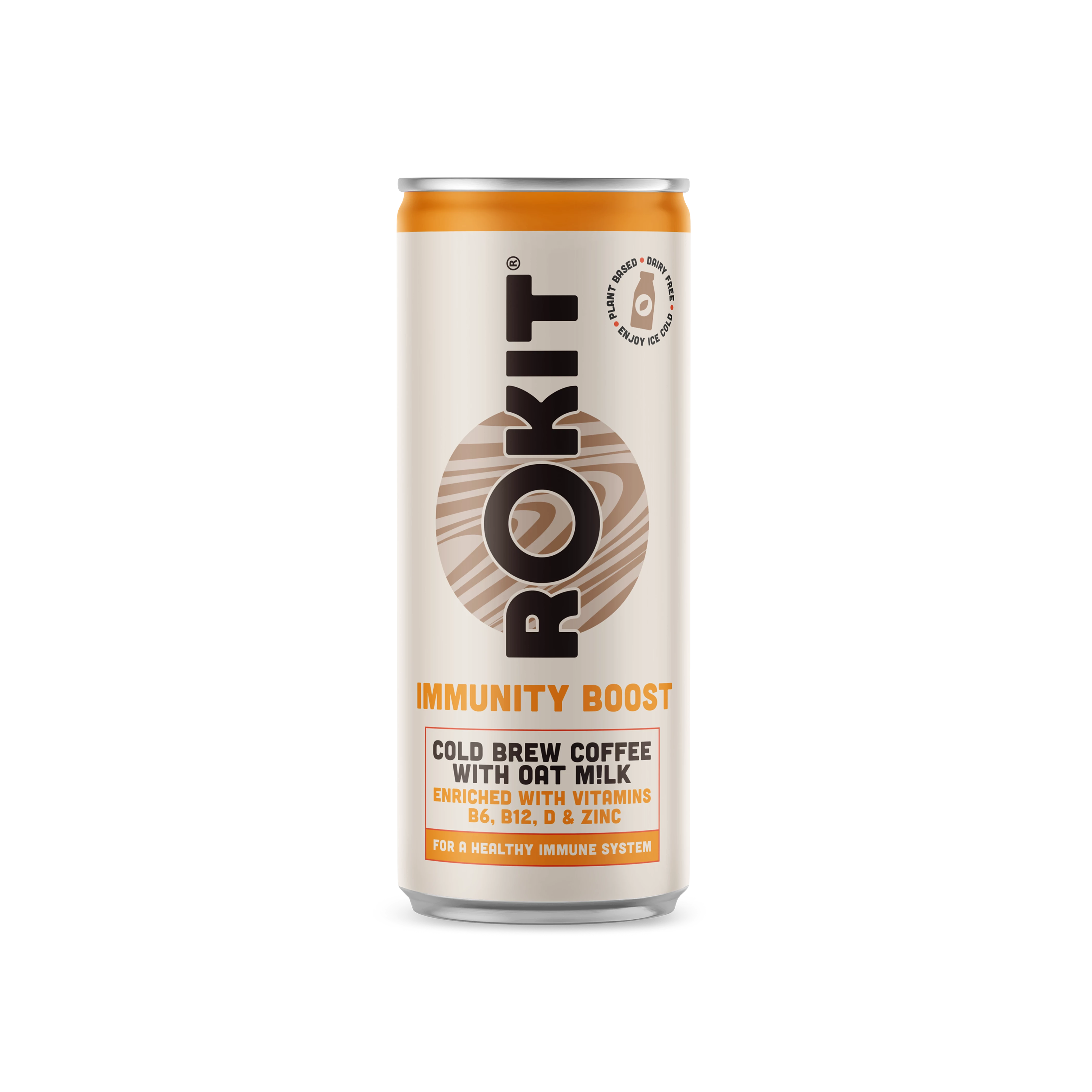 Immunity Boost Cold Brew Coffee e latte d'avena Rtd 250ml - Rokit