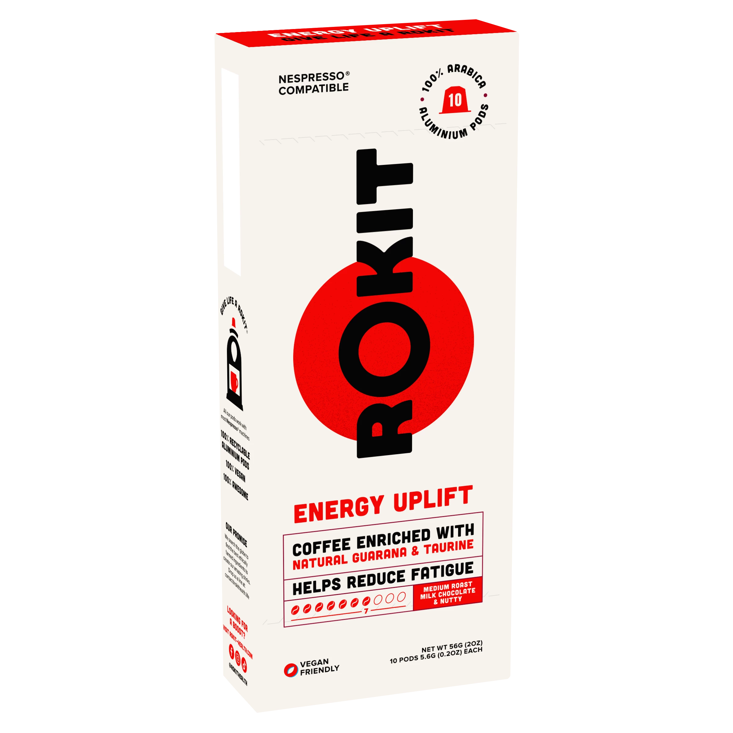 Energy Uplift Nespresso-koffie 10 pads - Rokit