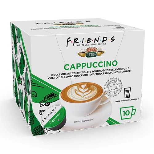 Cappuccino X10 Cápsulas Compatível Dolce Gusto - Friends