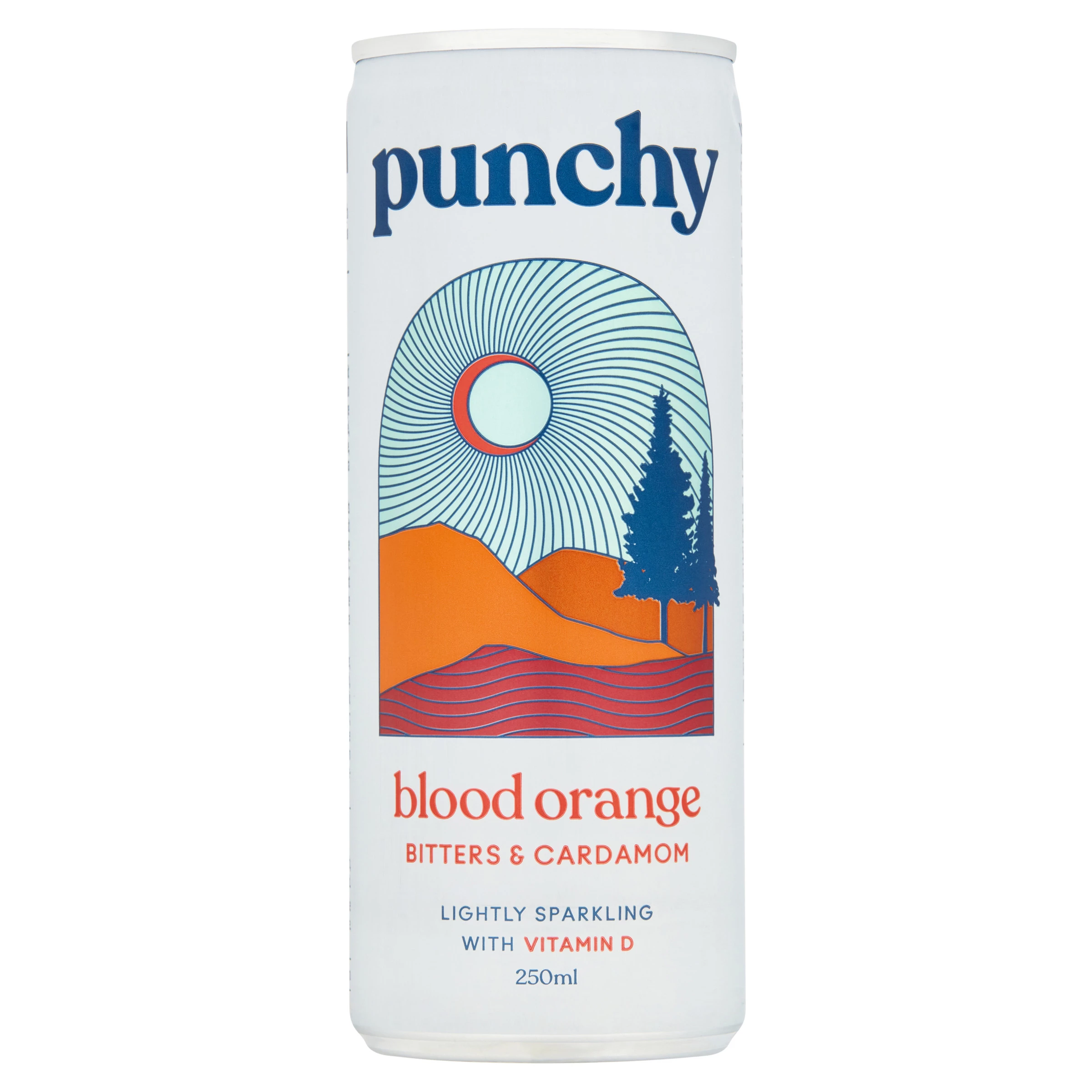 Blood Orange Soft Drink. Bitter And Cardamom 250 Ml - Punchy