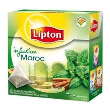 Lipton Infusion Maroc à La Menthe & Aux Epices 20 Sachets Pyramid®