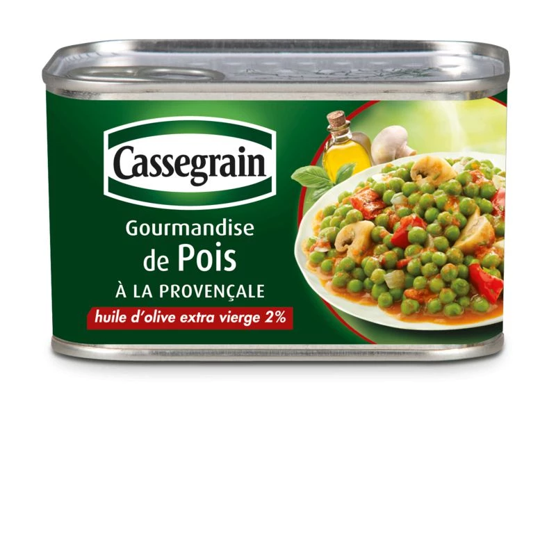 Erwtengourmet in Provençaalse met extra vergine olijfolie, 375g - CASSEGRAIN