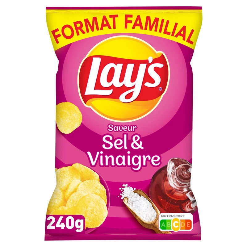 Lay's Salt-Vinegar Crisps 240g