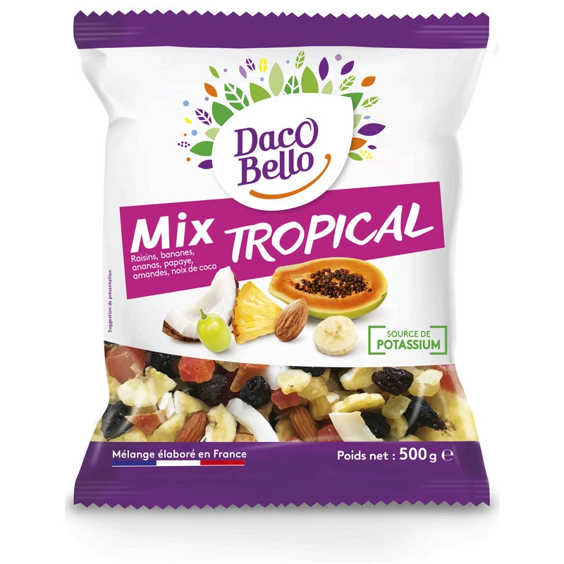 Mix Tropicale Di Frutta Secca, 500g - DACO BELLO