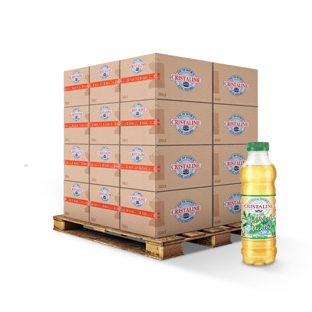 Source water taste green mint tea 50cl fr x24 - CRISTALINE