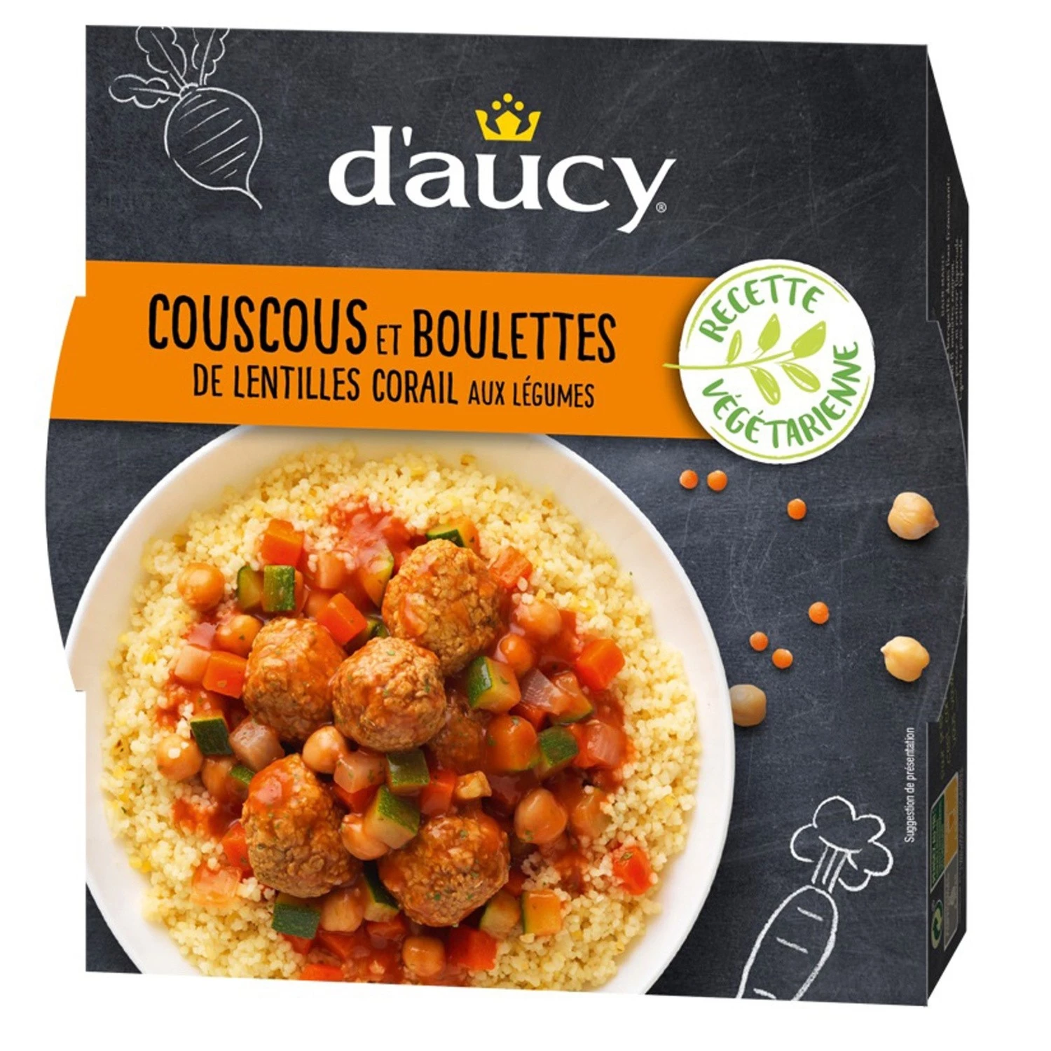 couscous & boulettes aux légumes 320g - D'AUCY