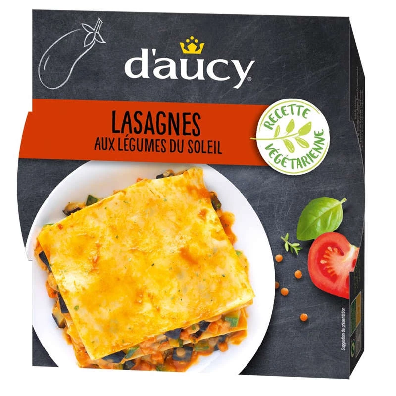 lasagnes aux légumes du soleil 320g - D'AUCY