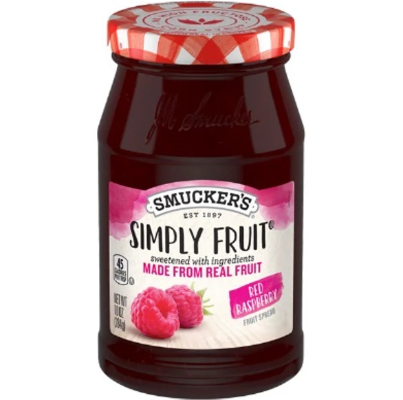 Sm 10 Oz Smp Ft Red Rasp 8ct - SMUCKER