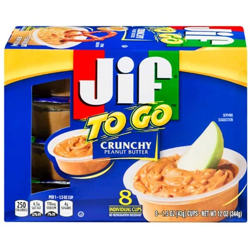 Jif 12oz Crunchy Pbtr To Go - JIF